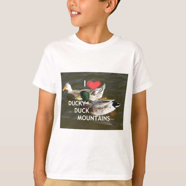 Bergsområdena Ducky anka. T Shirt (Framsida)