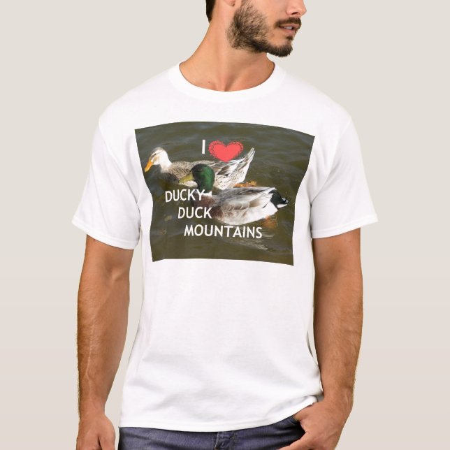Bergsområdena Ducky anka. T-shirt (Framsida)