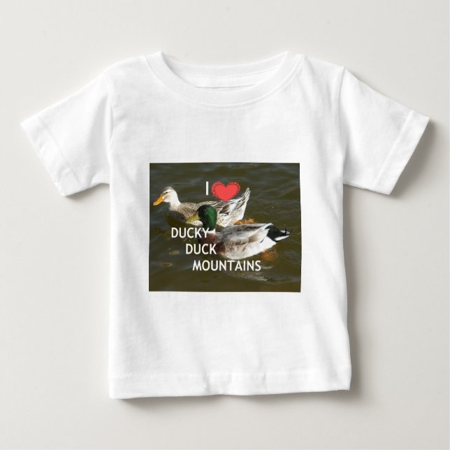 Bergsområdena Ducky anka. Tee Shirt (Framsida)