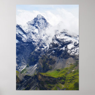 Bergsområdet i de schweiziska alpernorna poster
