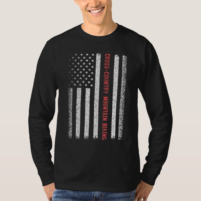Bergsområdet kor-Land, den amerikanska Flagga 4:e T Shirt (Framsida)