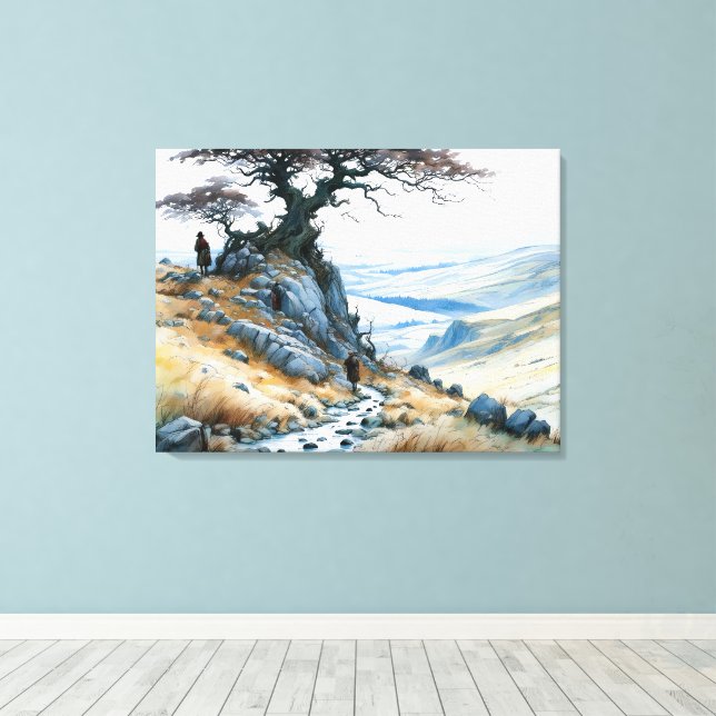 Bergspasset Canvastryck (Insitu (trägolv))