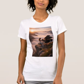 Bergspiano Serenitetslandskap T Shirt