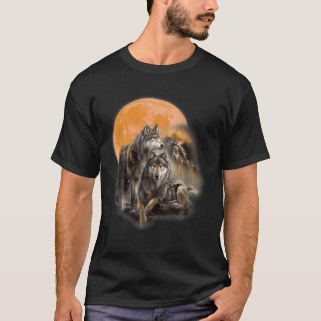 Bergspinnet Manars Wolfs ser ut som en inhemsk ame T Shirt (Framsida)