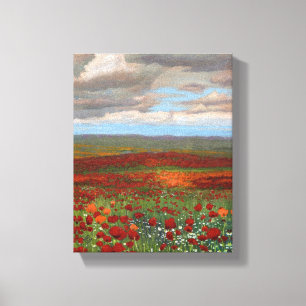 Bergspoppor - Wrapped Giclee Canvastryck