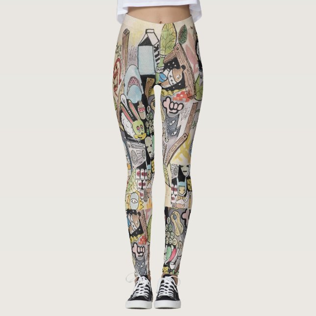 Bergsprängaredamasker Leggings (Framsida)