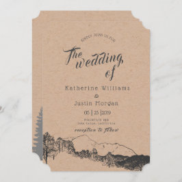 Bergsreat | Bröllopsinbjudan Inbjudningar