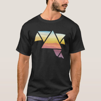 Bergsresa Fantastisk Abstrakt Vandring Prism Tri T Shirt