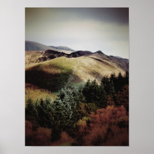 BERGSSIKTER FRÅN WALES POSTER