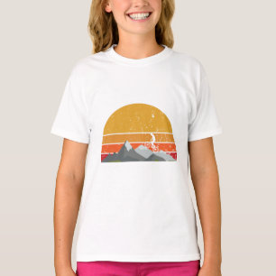 Bergsskjorta - återgång till solnedgång 70-vintaga t shirt