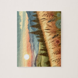 Bergsskogen Backe Land Boho Nature Pussel