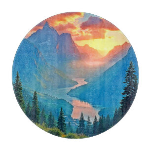 Bergssolnedgång: Golden Valley Peace Art