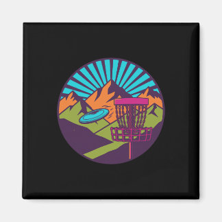 Bergssoluppgång Disc Golf Korg Flygande Disc Scen Magnet
