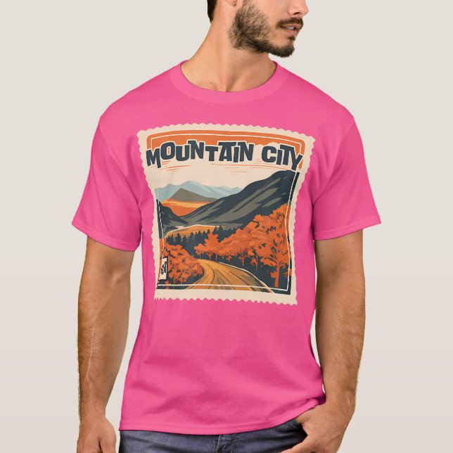 Bergsstaden Ga Mountain City Ga Travel T Shirt (Framsida)