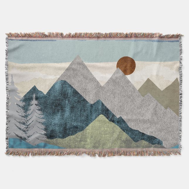 Bergsstripe Himlar Filt (Framsidan)