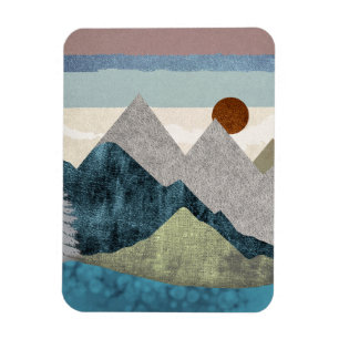 Bergsstripe Himlar Magnet