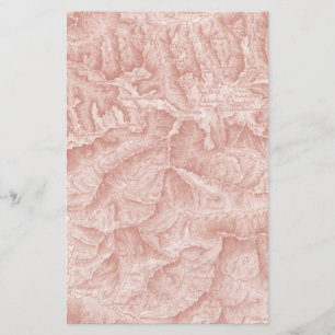 Bergstopografi Karta papper