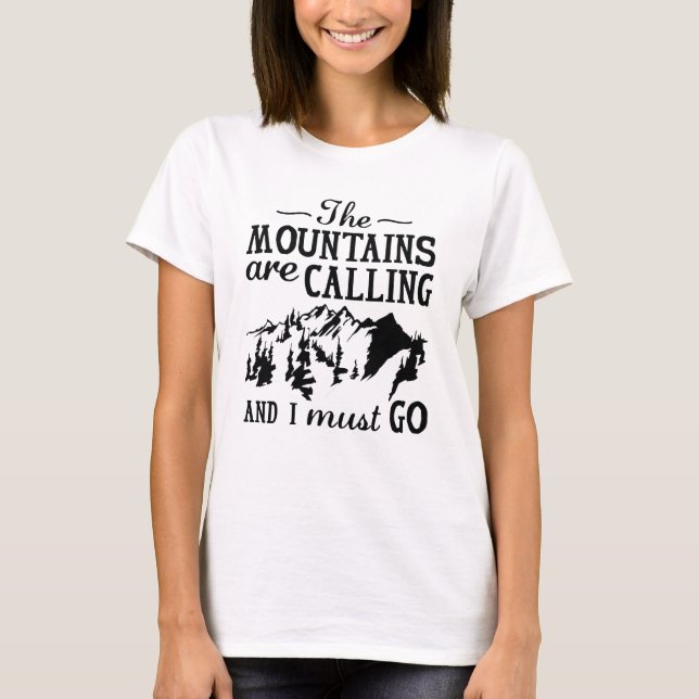 Bergstopparna kallar t shirt (Framsida)