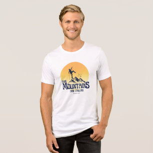 Bergstopparna Ropar - Bergsentusiast för Vandrare T Shirt
