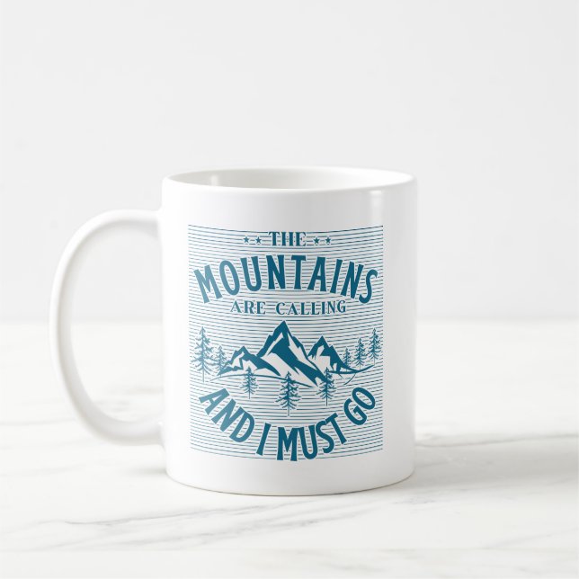 Bergstopparna ropar och jag måste gå kaffemugg (Vänster)
