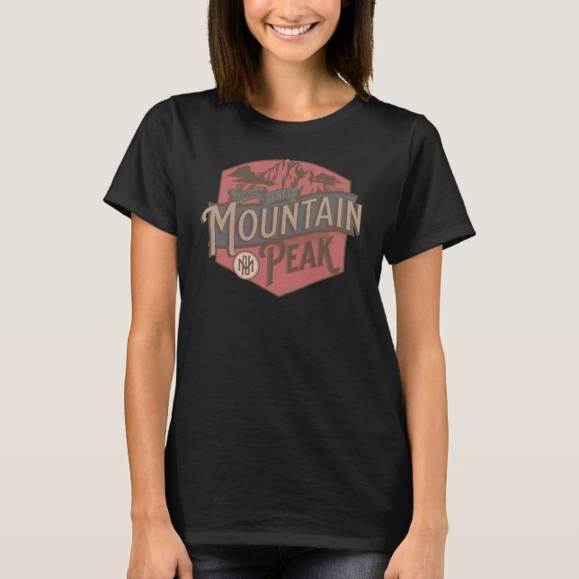 Bergstoppen äventyr vintage t shirt (Framsida)