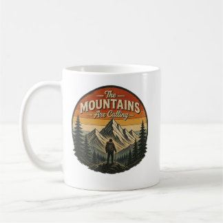 Bergstoppen kallar – Vintage vandring Kaffemugg