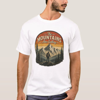 Bergstoppen kallar – Vintage vandring T Shirt
