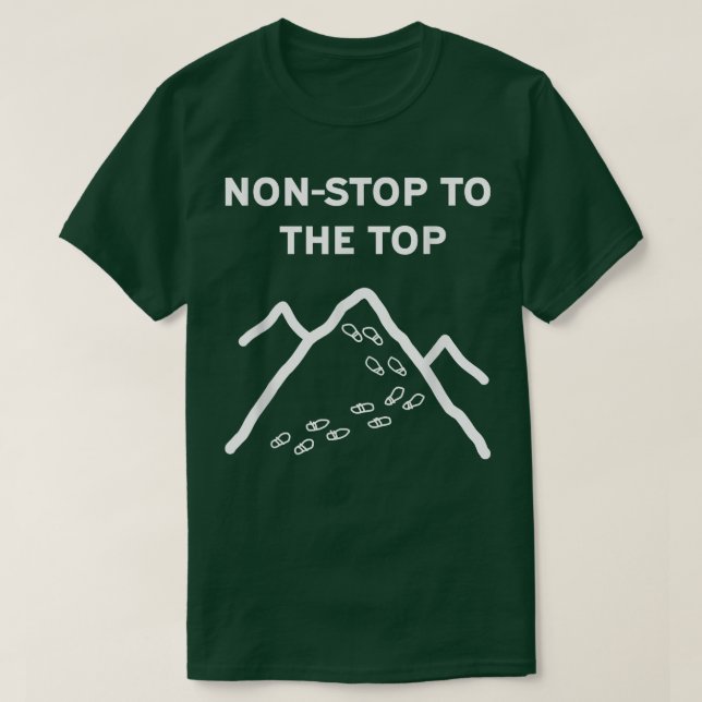 Bergstoppshöjande motivation - roligt t shirt (Design framsida)