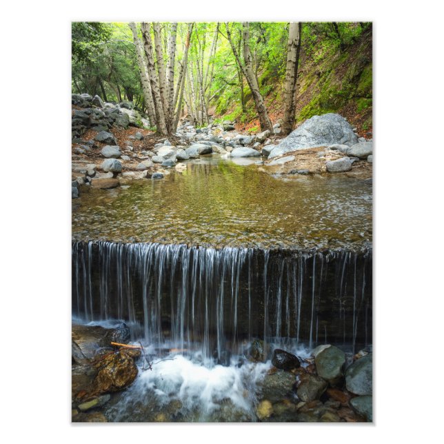 Bergström Vattenfall – Natur Landskapsutskrift Fototryck (Framsidan)
