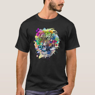 Bergstrutsarna med Stänk Färg Illustratio T Shirt