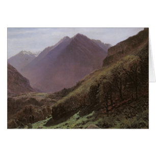 Bergstudie, c.1840-43 hälsningskort