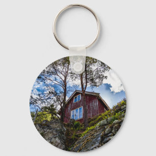 Bergstuga Nyckelring