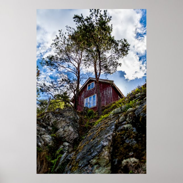 Bergstuga Poster (Framsidan)