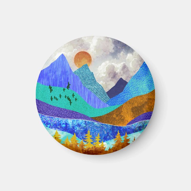 Bergsutsikt Magnet (Framsidan)