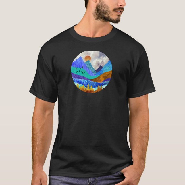 Bergsutsikt T Shirt (Framsida)
