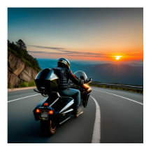 Bergsvägsritt för motorcykelentusiaster