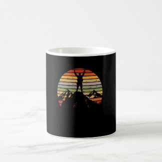 Bergsvandring Resa Retro Vandrare Bergsklättrare T Kaffemugg