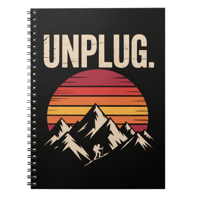 Bergsvandring Unplug Anteckningsbok (Framsidan)