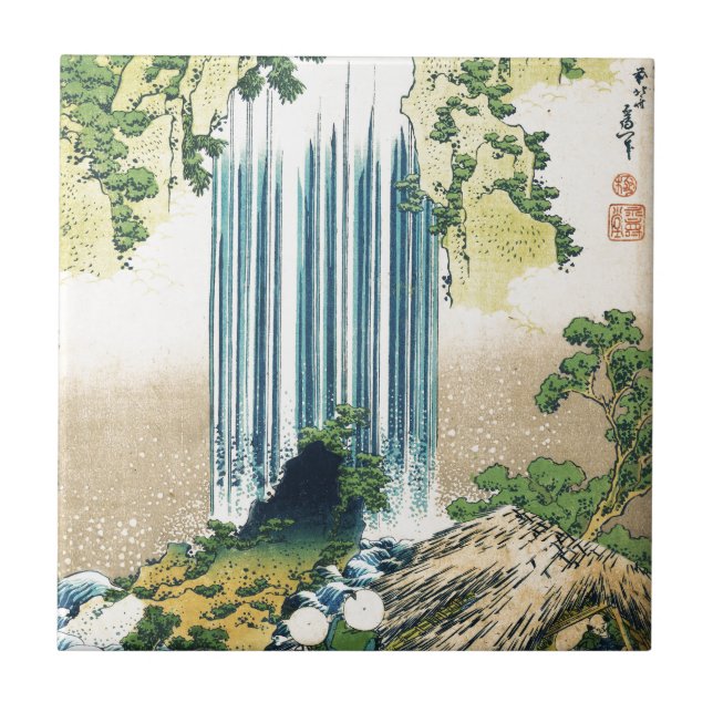 Bergsvattenfall ovanför Shack Kakelplatta (Framsidan)