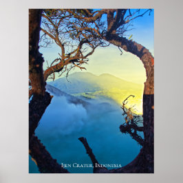 Bergsvavel Crater Blue Pond Ram Poster