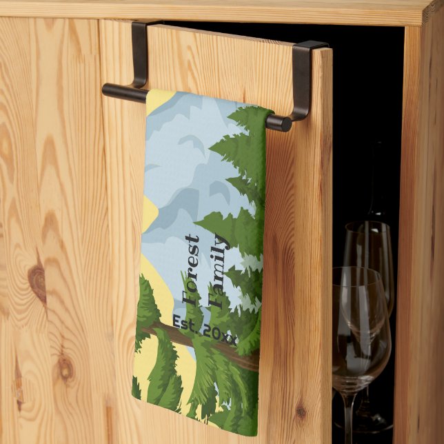 Bergsvisningsljus Kökshandduk (Thirds Fold)