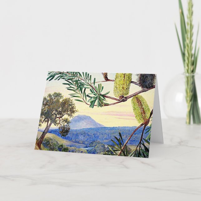 Bergsvy blå Ocean Kort (Framsida)