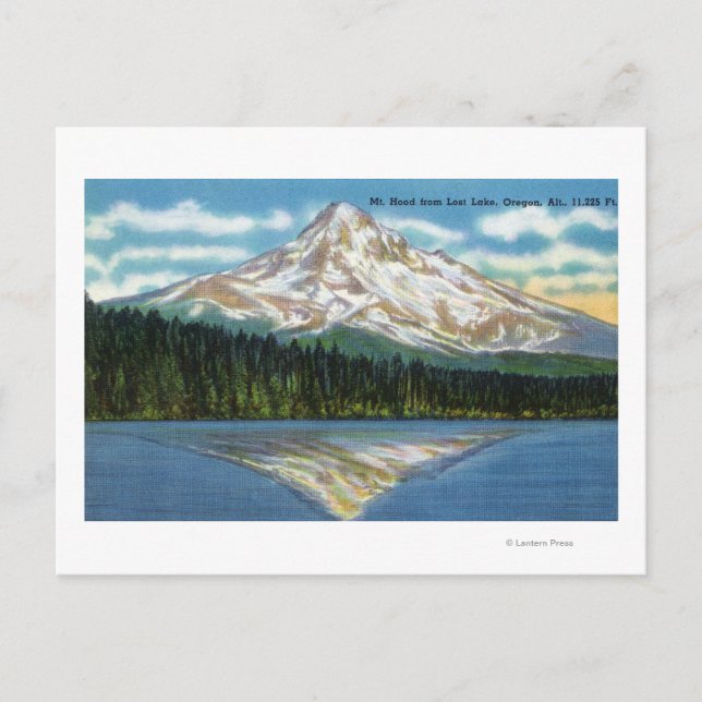 Bergsvy från Borttappad Sjö Vykort (Framsida)