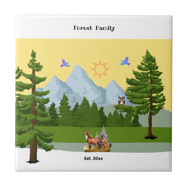 Bergsvy Kakelplatta (Framsidan)