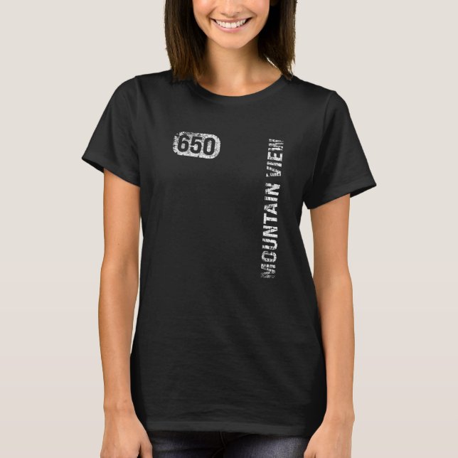 Bergsvy Kalifornien 650 Områdesbeteckning, Vintage T Shirt (Framsida)