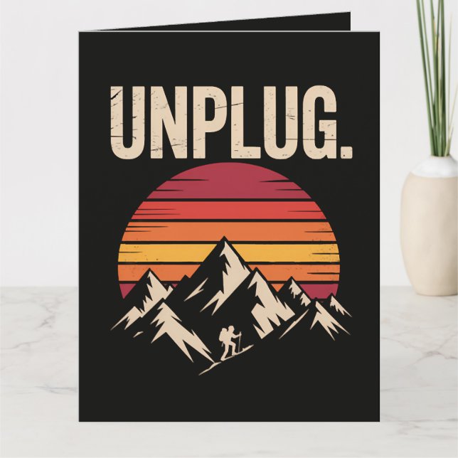 Bergswandring Unplug Kort (Framsida)