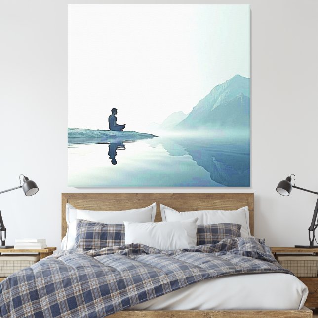 BergsZen - design för fredliga medaljer Canvastryck (Insitu (sovrum))