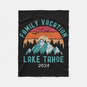 Bergvandring Skidåkning Familjesemester Lake Tahoe Fleecefilt