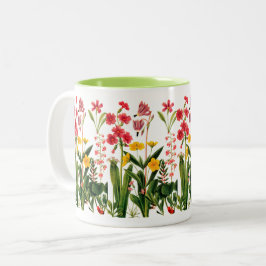 Bergvilden blommar kaffemuggen Två-Tonad mugg