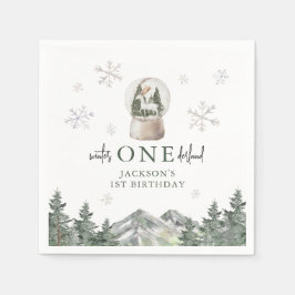 Bergvindianland 1:a födelsedag Party Pappersservett